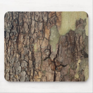 Rustic tree bark, outdoor natural pattern  mouse mat