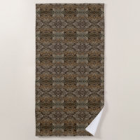 Rustic Tree Bark Photo Southwest Diamond Pattern