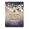 Rustic tree branches & string lights save the date