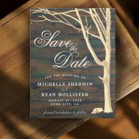 Rustic Tree Dark Wood Script