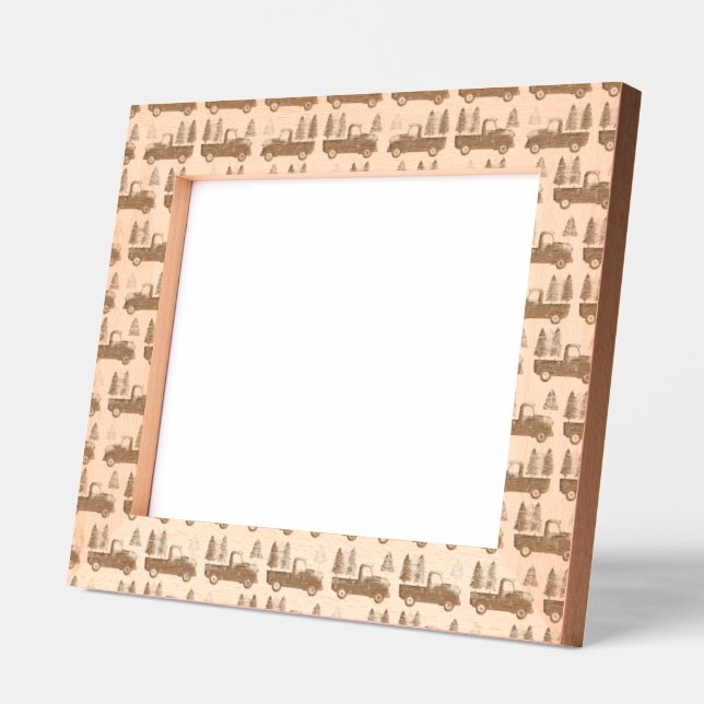 Rustic Tree Farm Laser Engraved Memories Etched Frames (Left)