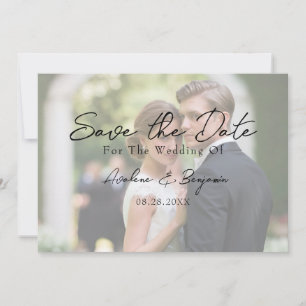 Rustic Tree Heart Photo Save The Date Cards