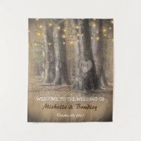 Rustic Tree & String Lights Wedding