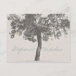 Rustic Tree Wedding Save the Date Cards