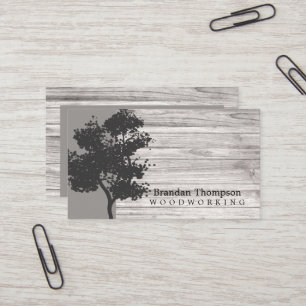 Rustic Tree Wood Business Card