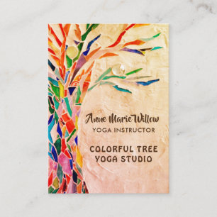 Rustic Tree Yoga Studio Business Card
