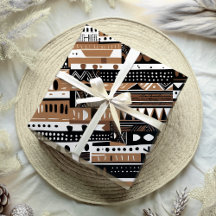 Rustic Tribal Ethnic Earthy African American Gift