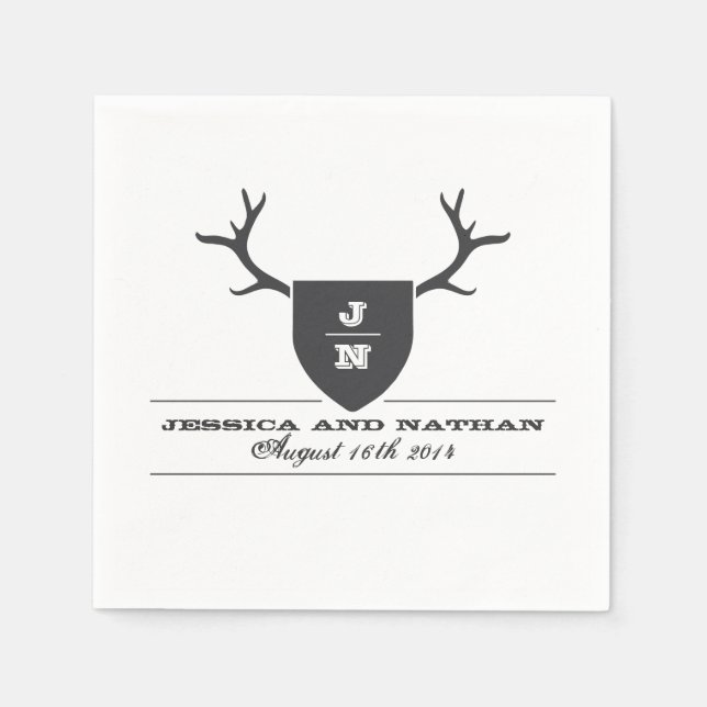 Rustic Trophy Napkin (Front)