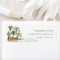 Rustic Tropical Palm Trees Beach Sand Address