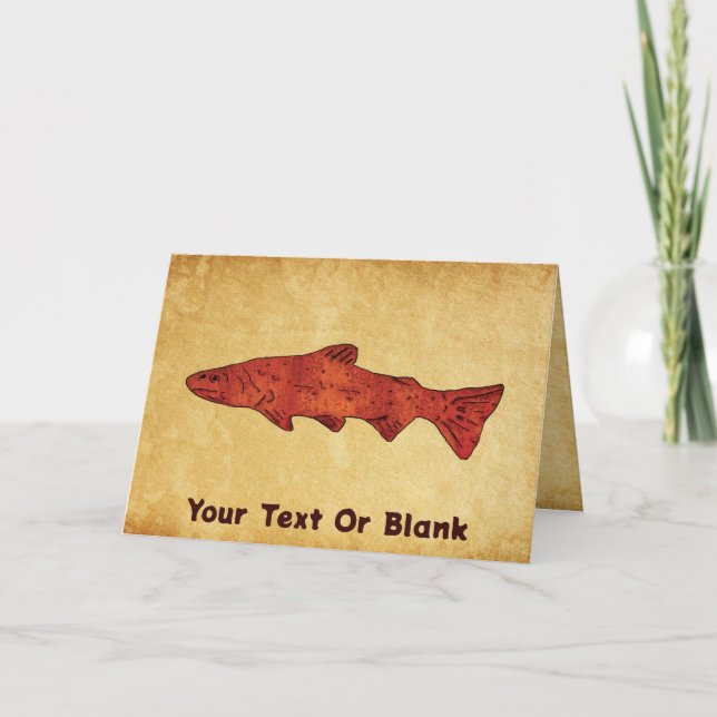 Rustic Trout Card (Front)