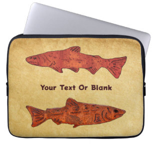 Rustic Trout Laptop Sleeve