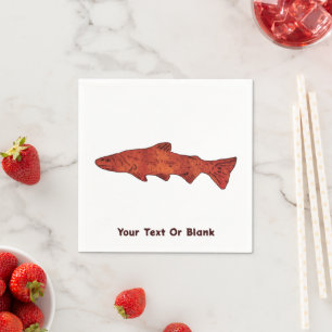 Rustic Trout Napkin