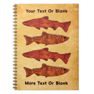 Rustic Trout Notebook