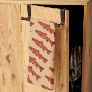 Rustic Trout Tea Towel