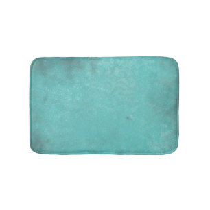 Rustic  Turquoise Vintage   Bath Mat