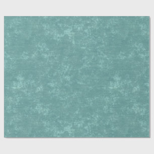 Rustic Turquoise Vintage Textured Christmas  Wrapping Paper