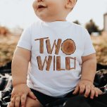 Rustic Two Wild 2nd Birthday Watercolor Wood Baby T-Shirt<br><div class="desc">Unique watercolor 2nd birthday wooden two wild t-shirt</div>