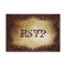rustic typography western country wedding RSVP