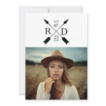 Rustic Urban Arrow Graduation Party Invite