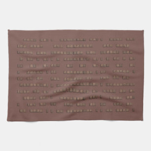 Rustic Urban Copper Pattern Tea Towel