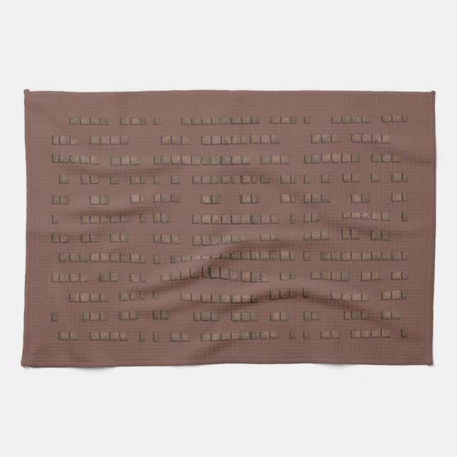 Rustic Urban Copper Pattern Tea Towel (Horizontal)