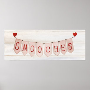 Rustic Valentine Banner III Poster