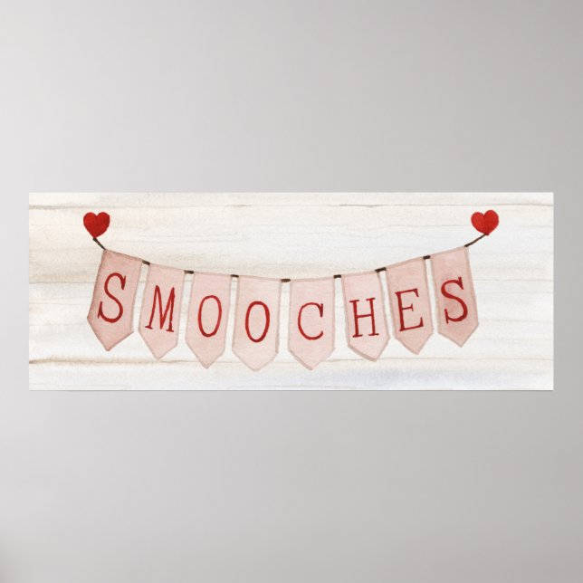 Rustic Valentine Banner III Poster (Front)