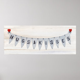 Rustic Valentine Banner IV Poster