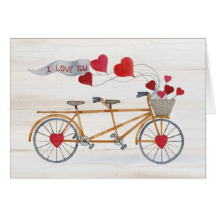 Rustic Valentine Bicycle Built For Two