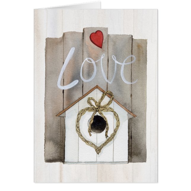 Rustic Valentine Birdhouse (Front)