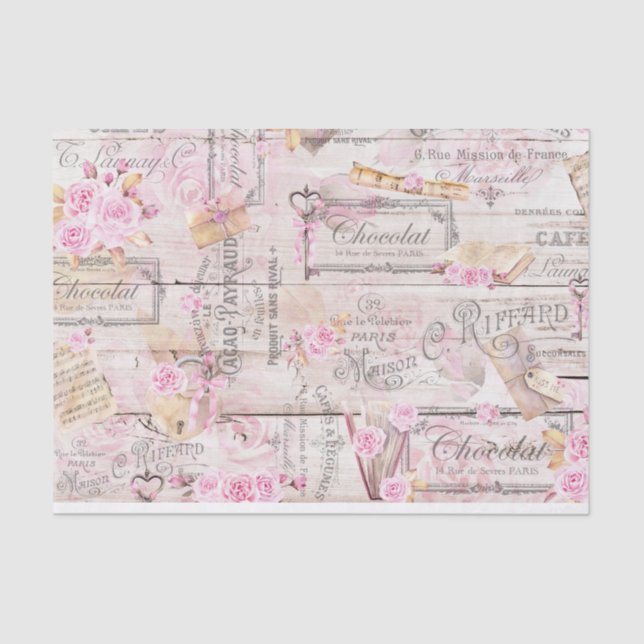 Rustic Valentine Tissue Paper (Front)