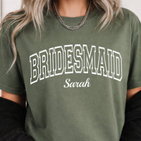 Rustic Varsity Bridesmaid Custom Bridal Squad
