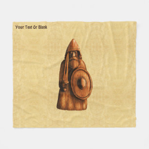 Rustic Viking  Fleece Blanket