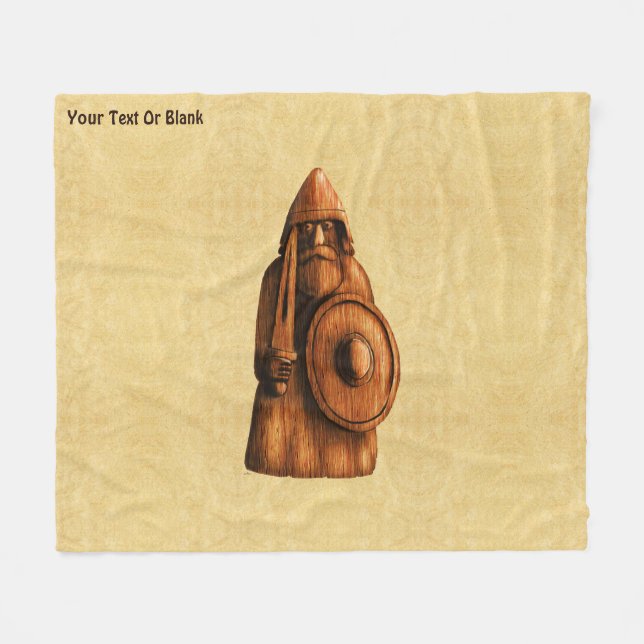 Rustic Viking  Fleece Blanket (Front (Horizontal))