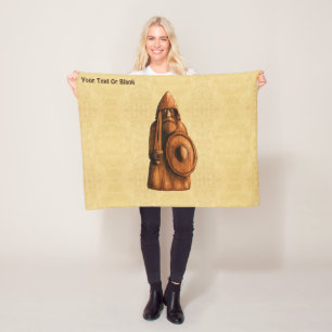 Rustic Viking  Fleece Blanket