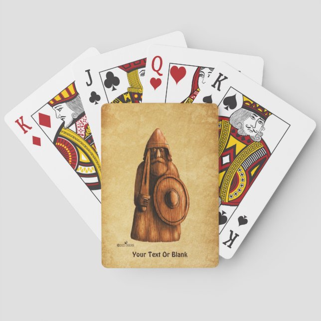 Rustic Viking Playing Cards (Back)