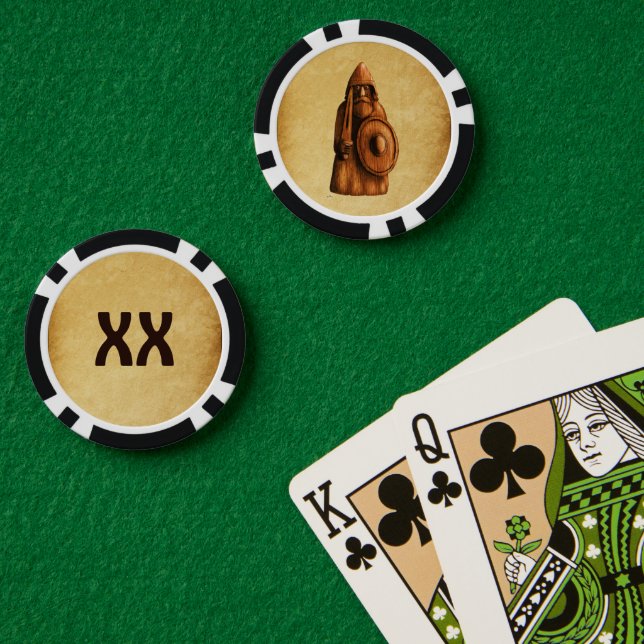 Rustic Viking Poker Chips (Poker Table (Double))