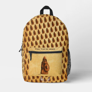 Rustic Viking Printed Backpack