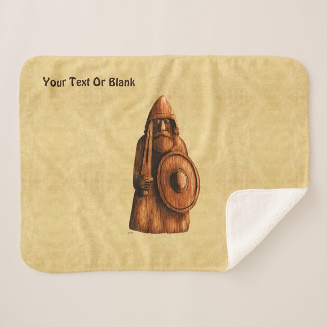 Rustic Viking  Sherpa Blanket (Front (Horizontal))