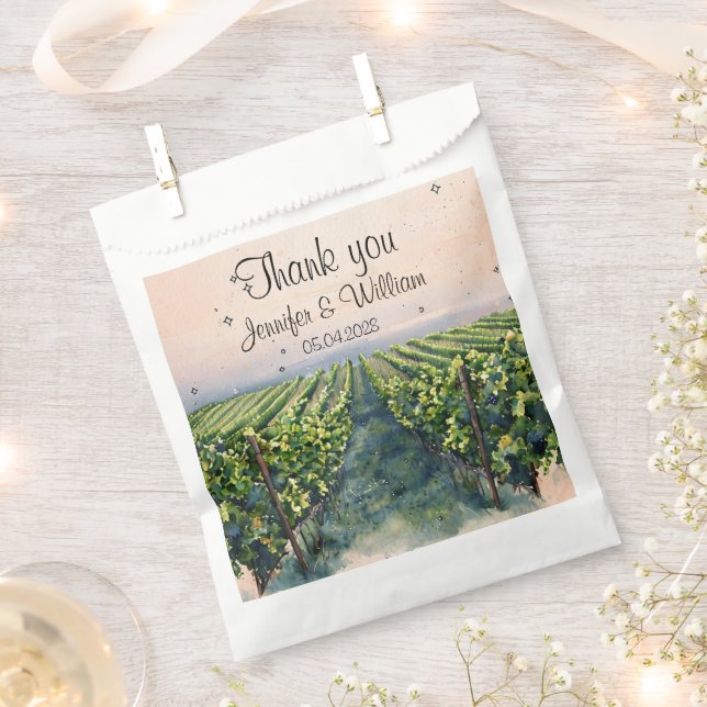 Rustic Vineyard Destination Italy Wedding   Favour Bags (Clipped)