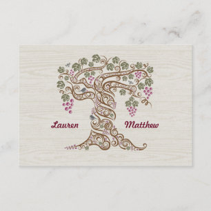 Rustic Vineyard Wedding RSVP Card