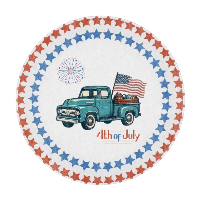 Rustic/vintage 4th of July  Cutting Board (Front)