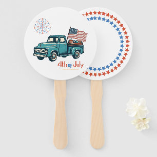 Rustic/vintage 4th of July  Hand Fan