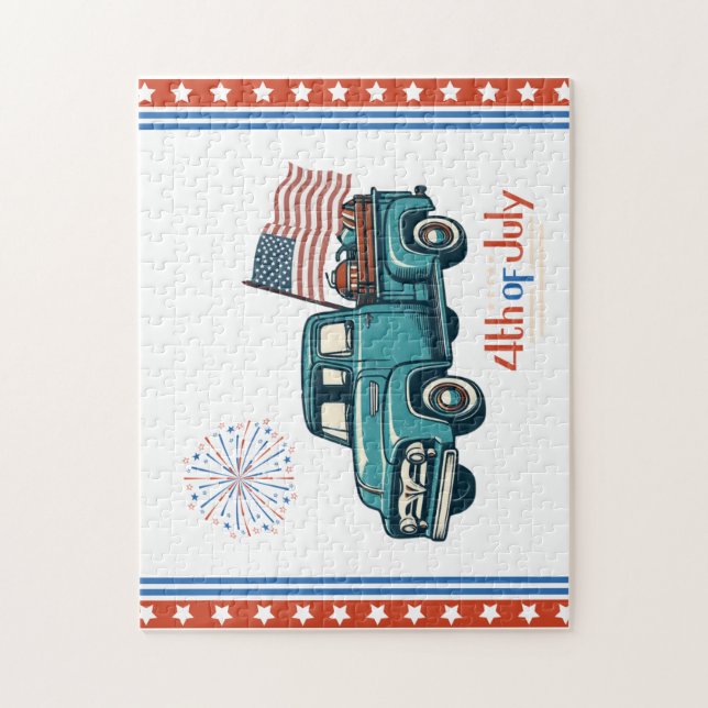 Rustic/vintage 4th of July  Jigsaw Puzzle (Vertical)