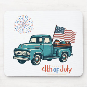 Rustic/vintage 4th of July Mouse Mat