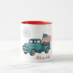 Rustic/vintage 4th of July Mug