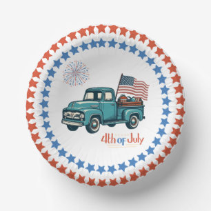 Rustic/vintage 4th of July Paper Plate
