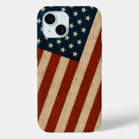 Rustic Vintage American Flag Wood Texture Patrioti