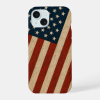 Rustic Vintage American Flag Wood Texture Patrioti