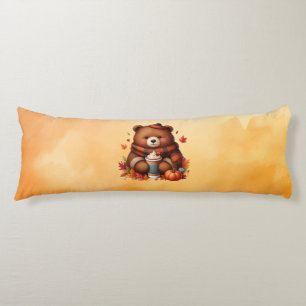 Rustic/vintage autumn bear body cushion
